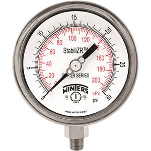 4.0''DIAL, SS StabiliZR(TM) PREMIUM, 0-30 PSI / KPA, 1 / 4''BTM