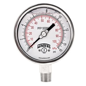 LF / SS 4'' 0-15 PSI / KPA 1 / 2'' NPT BOTTOM