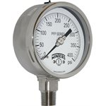 SS 4'' 0-400 PSI 1 / 2'' NPT BOTTOM
