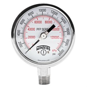 LF / SS 4'' 0-20000 PSI / KPA 1 / 2'' NPT BOTTOM