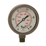 LF / SS 2.5'' 0-1000 PSI / KPA 1 / 4'' BOTTOM