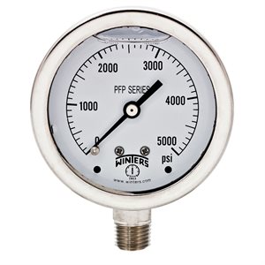 SS 2.5'' 0-3000 PSI 1 / 4'' BOTTOM