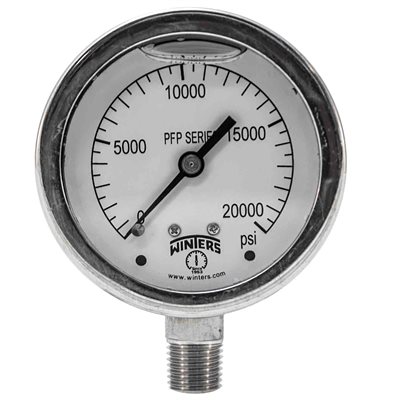 SS 2.5'' 0-20000 PSI 1 / 4'' BOTTOM