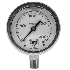 SS 2.5'' 0-20000 PSI 1 / 4'' BOTTOM