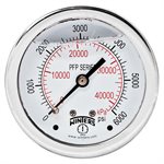 LF / SS 2.5''x1 / 4''NPT BACK 0 / 6000 PSI / KPA