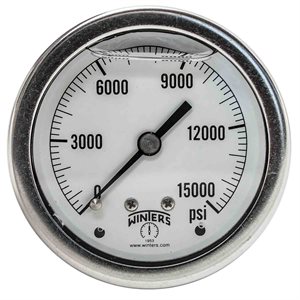 LF / SS 2.5'' 0-15000 PSI / KPA 1 / 4'' NPT CENTER BACK