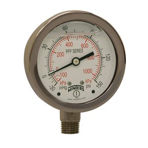 LF / SS 2.5'' 30'' / 0 / 150 PSI / KPA 1 / 4'' BOTTOM