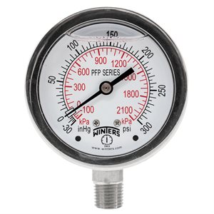 LF / SS 2.5'' 30'' / 0 / 300 PSI / KPA 1 / 4'' BOTTOM
