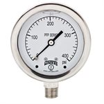 SS 2.5'' 0-400 PSI 1 / 4'' NPT BOTTOM