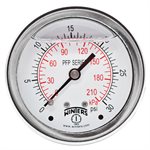 LF / SS 2.5'' 0-30 PSI / KPA 1 / 4'' NPT BACK