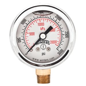 LF / BR 1.5"X 1 / 8" NPT BTM 0 / 3000 PSI / KPA