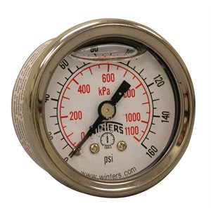 LF / BR 1.5" X 1 / 8" NPT BACK 0 / 160 PSI / KPA