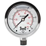 LF / SS 2.5" 0-15 PSI / KPA 1 / 4" NPT BOTTOM