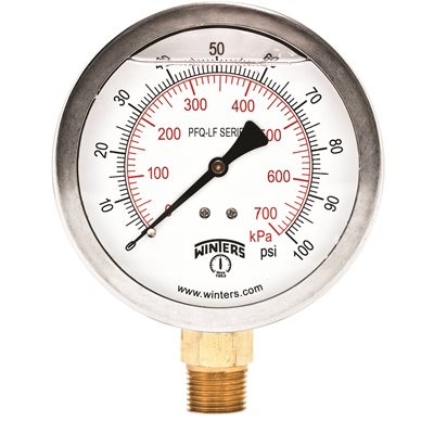 PFQ-LF SERIES (LEAD-FREE) 4'' 0 / 100 PSI / KPA 1 / 2'' NPT LM