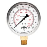 QUALITY LF 4"x1 / 2"NPT BTM 0 / 100 PSI / KPA