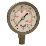 LF / SS 2.5" 0-300 PSI / KPA 1 / 4" NPT BOTTOM