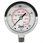 LF / SS 2.5" 0-400 PSI / KPA 1 / 4" NPT BOTTOM