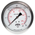 QUAL LF / SS 4"X1 / 4" BACK 0-30 PSI / KPA