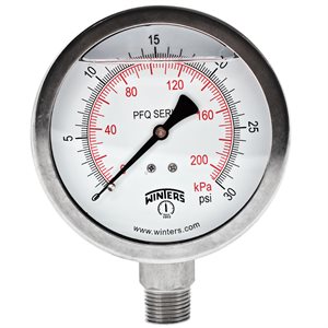 QUAL LF / SS 4"x1 / 2"NPT BTM 0 / 30 PSI / KPA