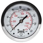 LF / SS 2.5" 0-160 PSI / KPA 1 / 4" NPT BACK