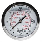 LF / SS 2.5" 0-300 PSI / KPA 1 / 4" NPT BACK