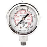 2'' x 1 / 8'' NPT BTM SS, 0-1,000 PSI / KPA, GLYCERIN FILLED