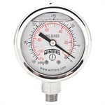 2'' x 1 / 8'' NPT BTM SS, 30” HG VACUUM / KPA, GLYCERIN FILLED