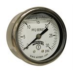 2'' x 1 / 8'' NPT BCK SS, 0-30 PSI, GLYCERIN FILLED