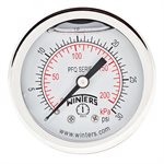 2'' x 1 / 8'' NPT BCK SS, 0-30 PSI / KPA, GLYCERIN FILLED