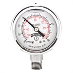 2'' x 1 / 4'' NPT BTM SS, 30”-0-30 PSI / KPA, GLYCERIN FILLED