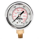 2'' x 1 / 8'' NPT BTM BRASS, 0-5,000 PSI / KPA, GLYCERIN FILLED
