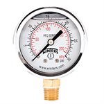 2'' x 1 / 4'' NPT BTM BRASS, 0-30 PSI / KPA, GLYCERIN FILLED