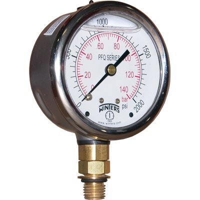 LF / BR 2.5'' 0-2,000 PSI / BAR 7 / 16''-20 SAE BTM