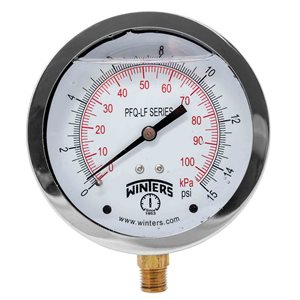 PFQ-LF SERIES (LEAD-FREE) 4'' 0 / 15 PSI / KPA 1 / 4'' NPT LM