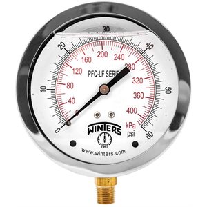 PFQ-LF SERIES (LEAD-FREE) 4'' 0 / 60 PSI / KPA 1 / 4'' NPT LM