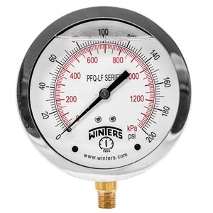 PFQ-LF SERIES (LEAD-FREE) 4'' 0 / 200 PSI / KPA 1 / 4'' NPT LM
