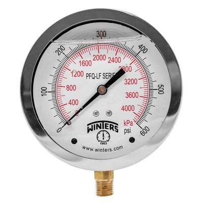 PFQ-LF SERIES (LEAD-FREE) 4'' 0 / 600 PSI / KPA 1 / 4'' NPT LM