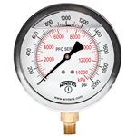 QUAL LF 4"x1 / 4"NPT BTM 0 / 2000 PSI / KPA