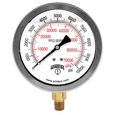 QUAL LF 4"x1 / 4"NPT BTM 0 / 10000 PSI / KPA
