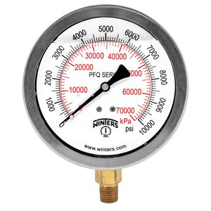 QUAL LF 4"x1 / 4"NPT BTM 0 / 10000 PSI / KPA