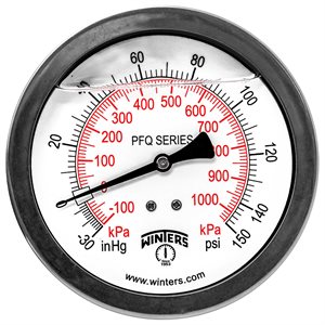 QUALITY LF 4" 30 / 0 / 150 PSI / KPA 1 / 4" BACK