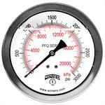 QUALITY LF 4" 0-3000 PSI / KPA 1 / 2" BACK