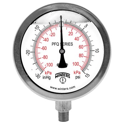 QUAL LF / SS 4"X1 / 4" BTM 30" / 0 / 15 PSI / KPA