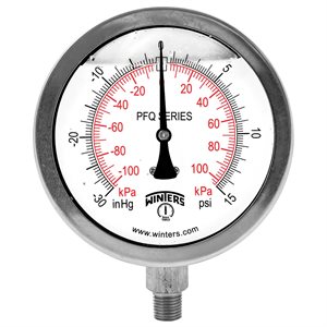 QUAL LF / SS 4"X1 / 4" BTM 30" / 0 / 15 PSI / KPA
