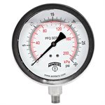 QUAL LF / SS 4"X1 / 4" BTM 0-30 PSI / KPA