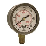 LF / BR 2.5" 30" / 0 / 300 PSI / KPA 1 / 4" BOTTOM
