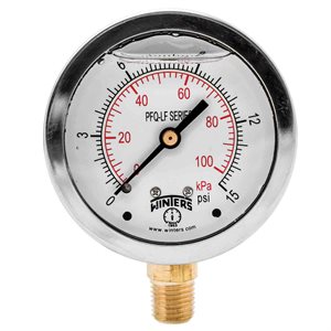 PFQ-LF SERIES (LEAD-FREE) 2.5'' 0 / 15 PSI / KPA 1 / 4'' NPT LM