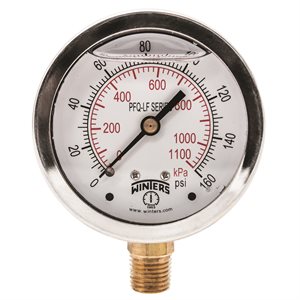 PFQ-LF SERIES (LEAD-FREE) 2.5'' 0 / 160 PSI / KPA 1 / 4'' NPT LM
