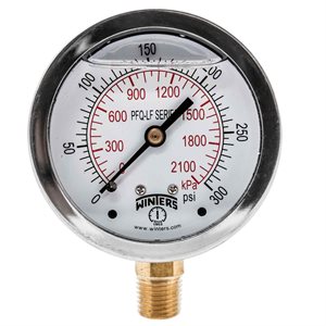 PFQ-LF SERIES (LEAD-FREE) 2.5'' 0 / 300 PSI / KPA 1 / 4'' NPT LM