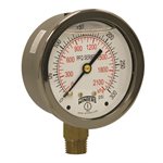 LF / BR 2.5" 0-300 PSI / KPA 1 / 4" NPT BOTTOM